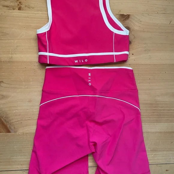 Pink and White Women’s Athletic Set - Picture 2 of 3